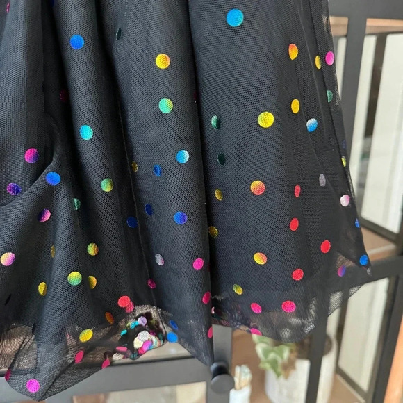 Stella McCartney polka dot print tulle skirt metallic confetti eras tour tutu - Picture 4 of 7